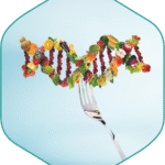 fourchette, séquence ADN en fruits et légumes